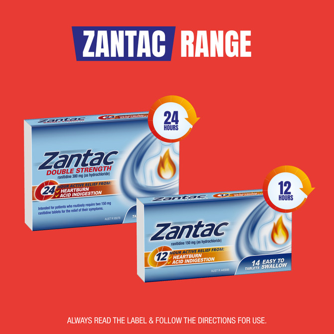 Zantac Tabs Double Strength 300mg 14s