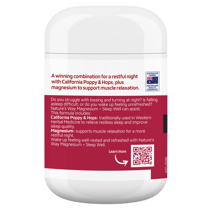 Nature's Way Magnesium + Sleep Well 60s