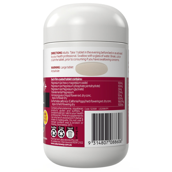 Nature's Way Magnesium + Sleep Well 60s