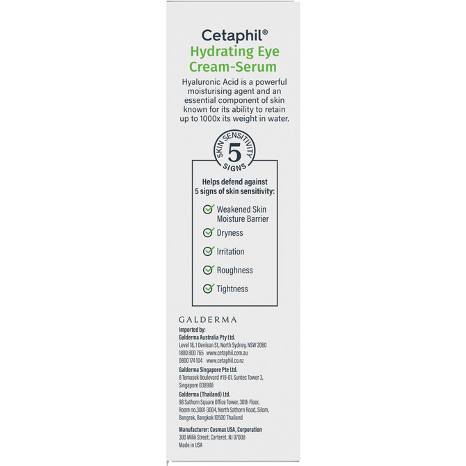 Cetaphil Hydrating Eye Cream-Serum with Hyaluronic Acid 14mL