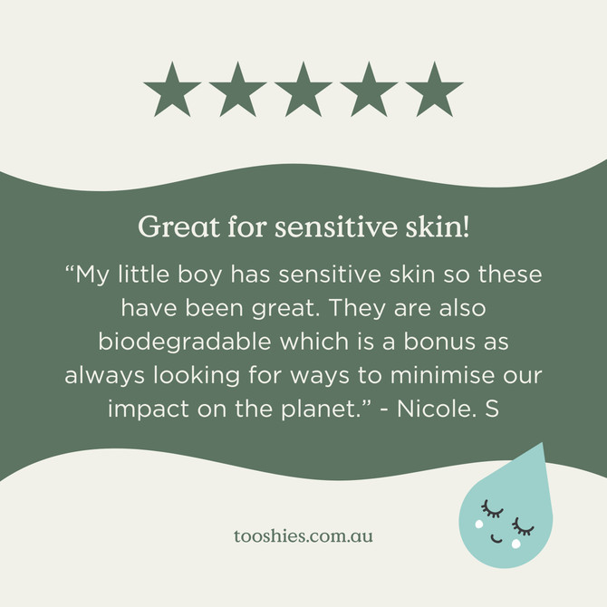 tooshies Eco Wipes Pure Water Baby Wipes 70pk