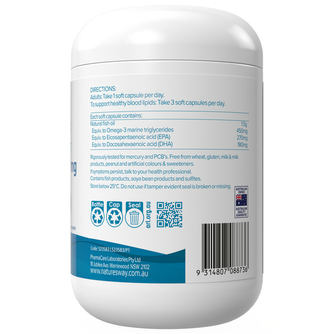 Nature's Way Wild Caught Fish Oil 1500mg