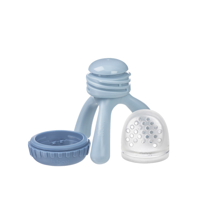 Silicone fresh food feeder - lullaby blue