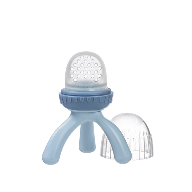 Silicone fresh food feeder - lullaby blue