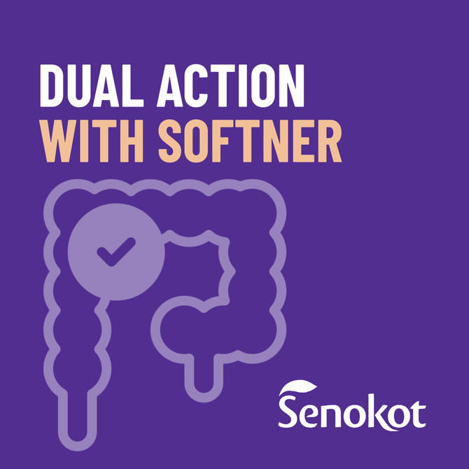 Senokot Dual Action with Softener for Effective Constipation Relief 200 Pack