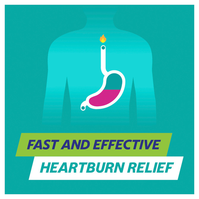Gaviscon Chewing Gum Heartburn and Indigestion relief Cool Mint Flavour 10 Pack