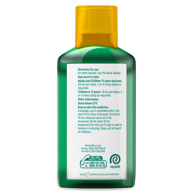 Lemsip Non-Drowsy Dry Cough Liquid Medicine 180ml