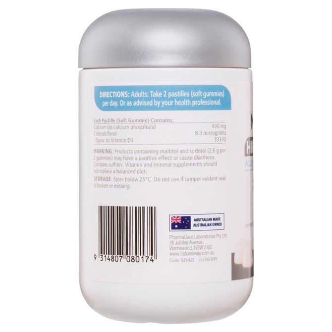 Nature's Way High Strength Adult Vita Gummies Calcium + Vitamin D 60
