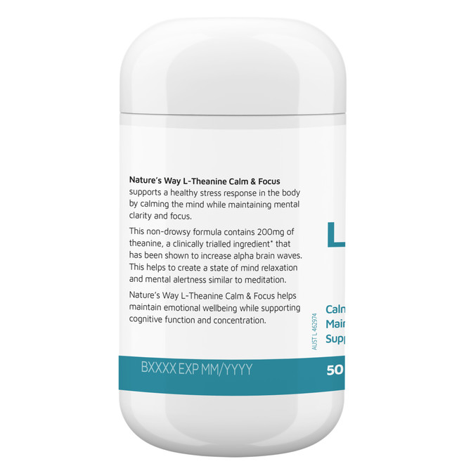 Nature's Way L-Theanine Calm & Focus 50s
