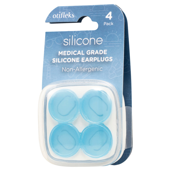 Otifleks Silicone Earplugs-4pk