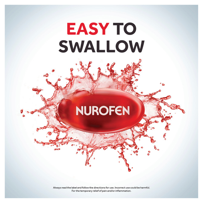 Nurofen Zavance Mini Liquid Capsules Ibuprofen 200mg Pain Relief 64s