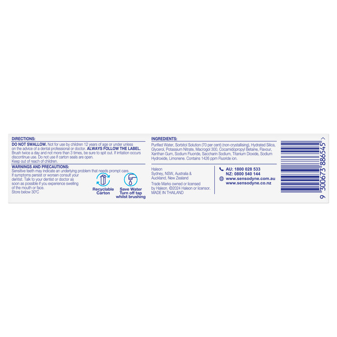 Sensodyne Fresh Mint Sensitivity & Enamel 100 g