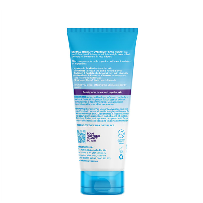 Dermal Therapy Overnight Face Repair 40g