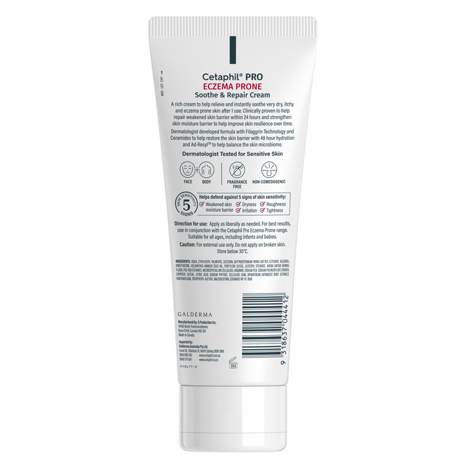 Cetaphil Pro Eczema Prone Soothe & Repair Cream 226g