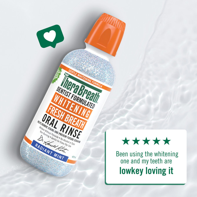 TheraBreath Whitening Mouthwash 473ml