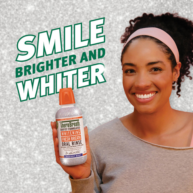 TheraBreath Whitening Mouthwash 473ml