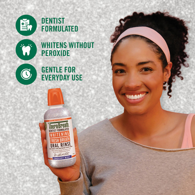 TheraBreath Whitening Mouthwash 473ml