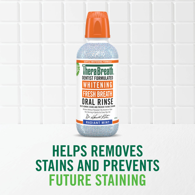 TheraBreath Whitening Mouthwash 473ml