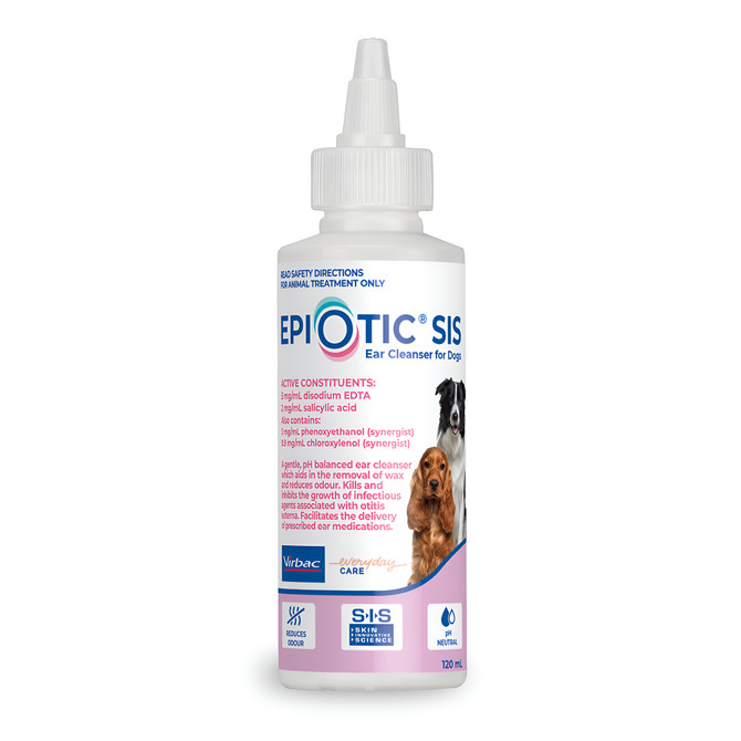 Virbac EpiOtic SIS Ear Cleanser For Dogs 120ml