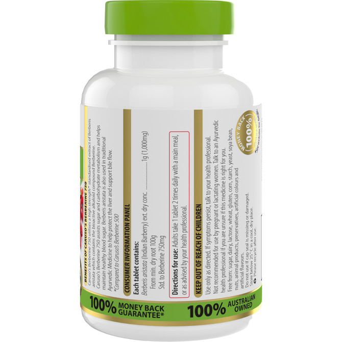 Caruso's Berberine 750 60 Tablets