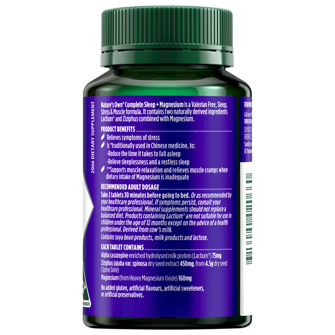 Nature's Own Complete Sleep + Magnesium 60 Tablets