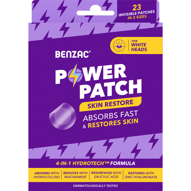 Benzac Power Patch Skin Restore Patches 23 Pack