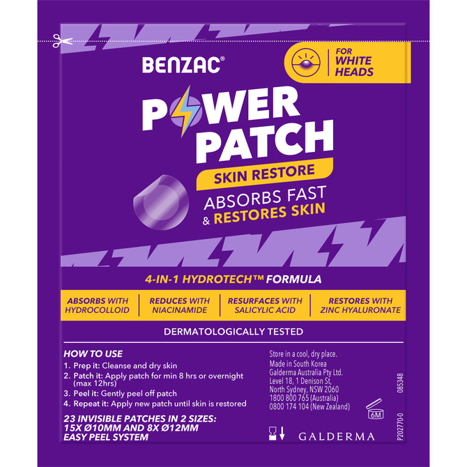 Benzac Power Patch Skin Restore Patches 23 Pack