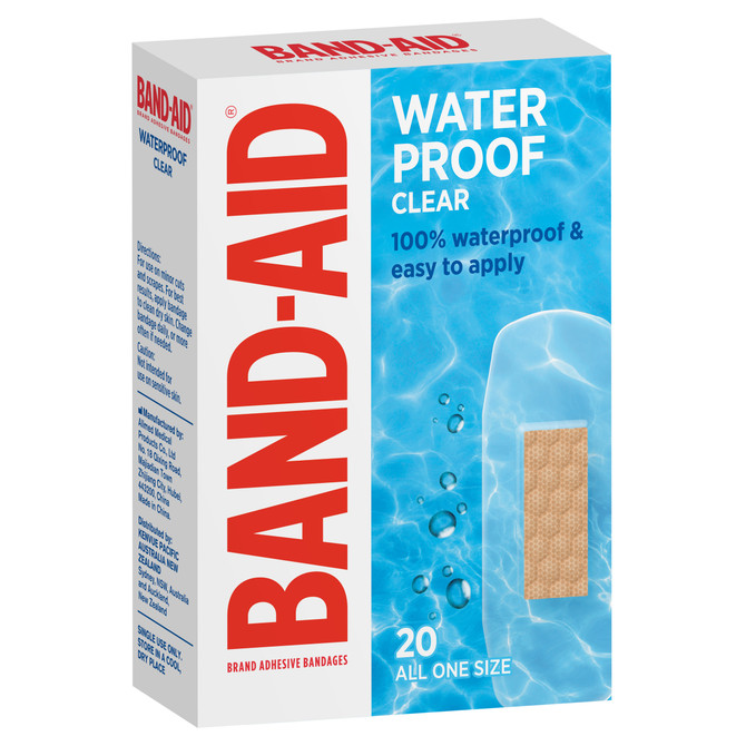 BAND-AID Waterproof Clear Regular 20