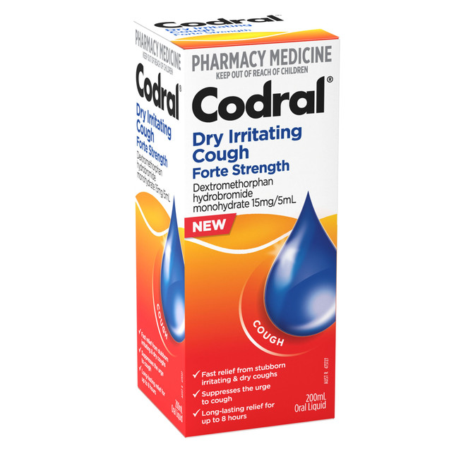 Codral Dry Irritating Cough Forte Strength 200mL