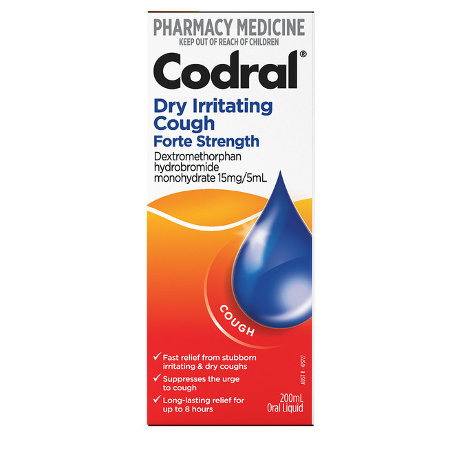 Codral Dry Irritating Cough Forte Strength 200mL