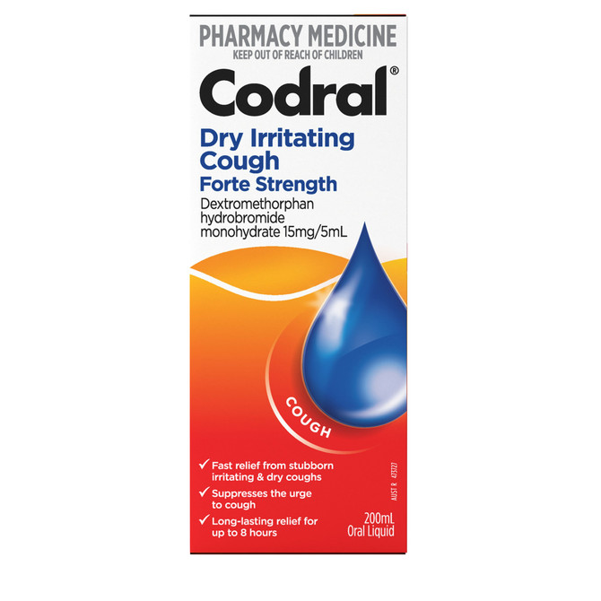 Codral Dry Irritating Cough Forte Strength 200mL
