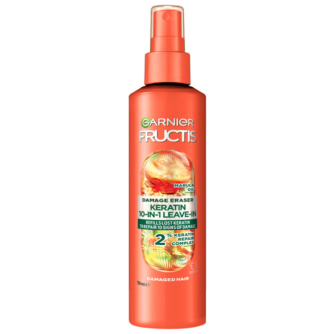 Garnier Fructis Keratin 10-in-1 Leave in Treatment Spray for Damaged Hair 150ml 
