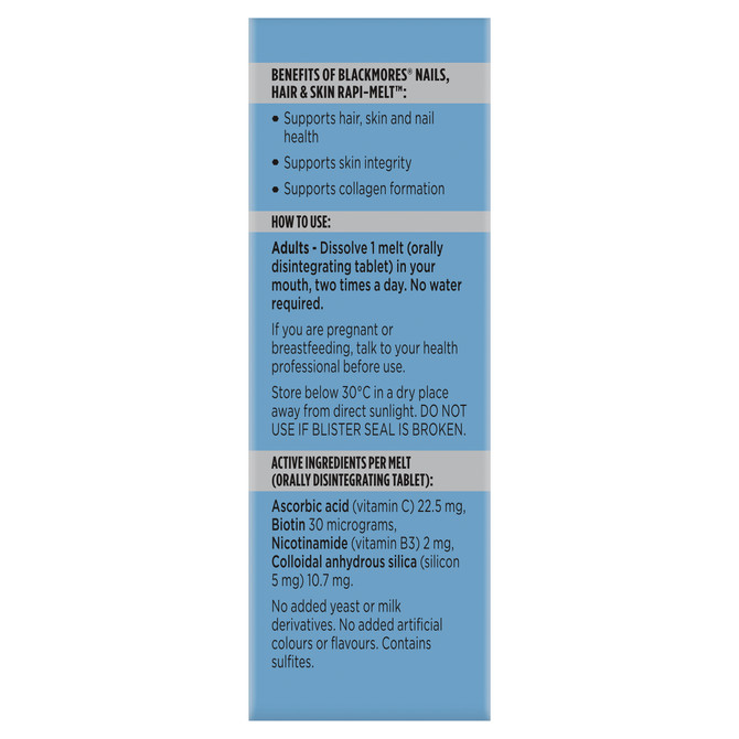 Blackmores Nails, Hair & Skin Rapi-Melt™ 60 Melts