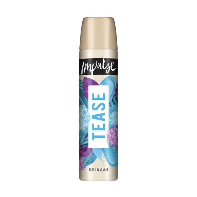 Impulse Body Spray Aerosol Deodorant Tease 75mL