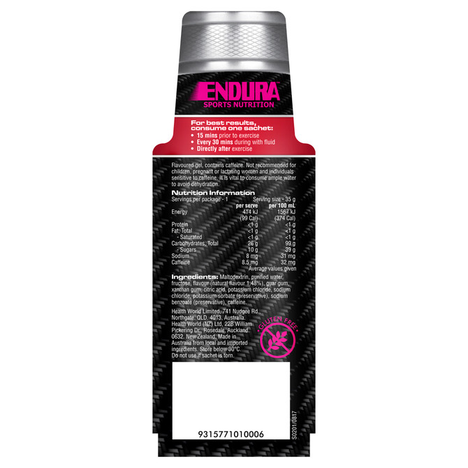 Endura Sports Energy Gel Cola Kick 35g Sachet