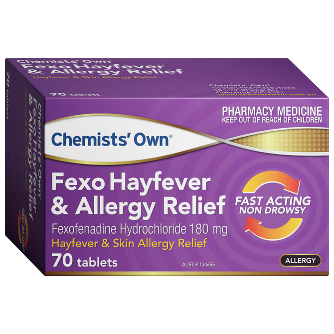 Chemists' Own Fexo Hayfever & Allergy Relief Tablets 180mg 70
