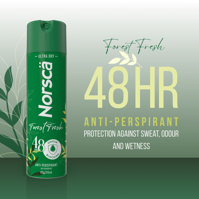 Norsca Forest Fresh 48Hr Anti-Perspirant Deodorant 212mL