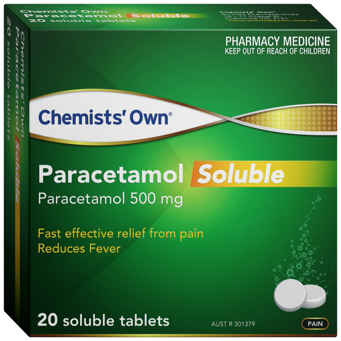 Chemists' Own Paracetamol Soluble Tablets 20 