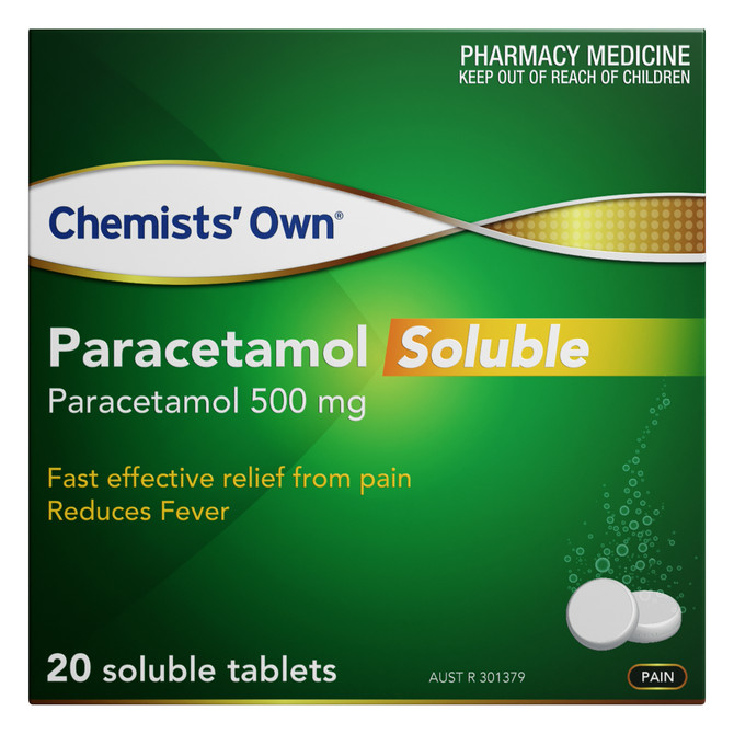 Chemists' Own Paracetamol Soluble Tablets 20 
