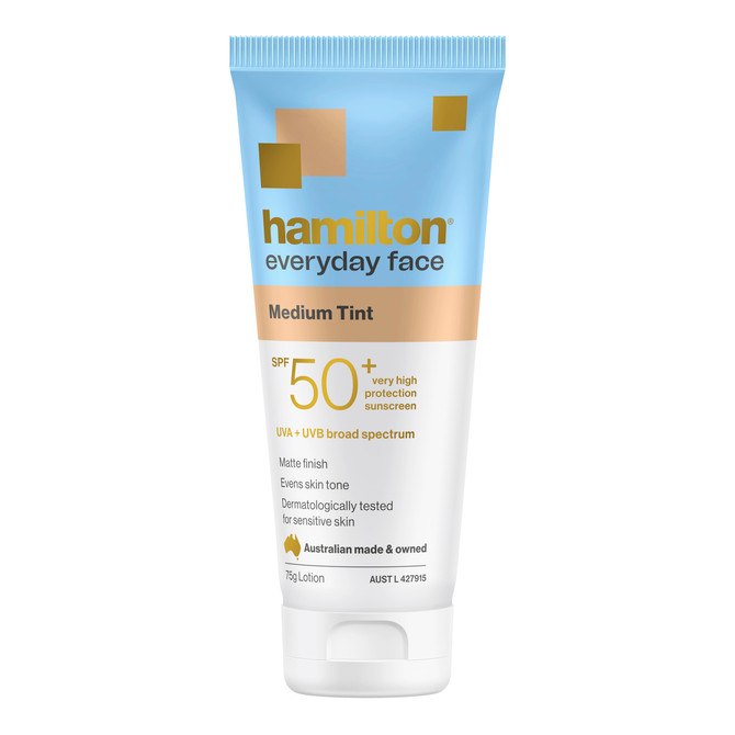 Hamilton Sunscreen Everyday Face Medium Tint SPF 50+ 75g