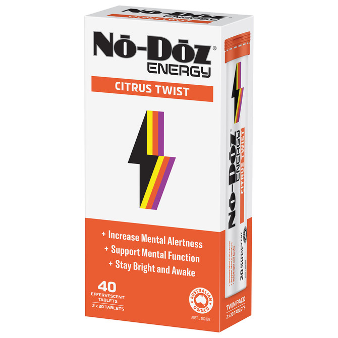 No-Doz Energy Citrus Twist Effervescent Tablets 40