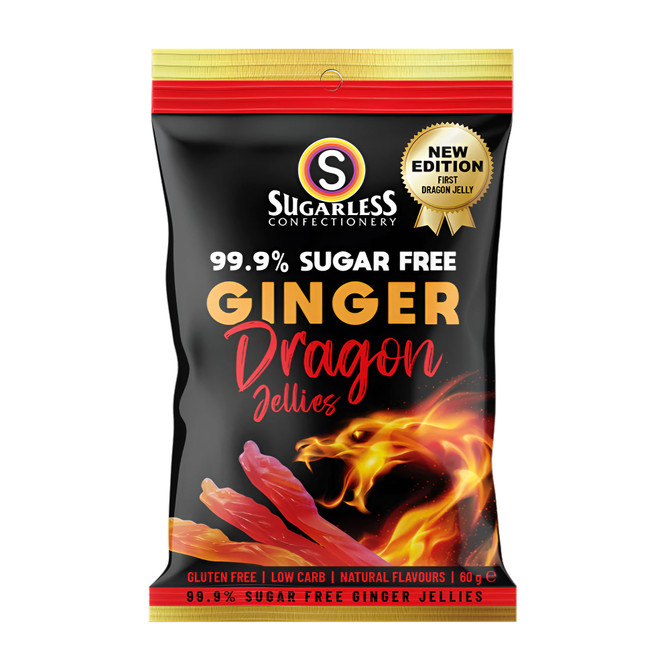Sugarless Ginger Dragon Jellies 60g