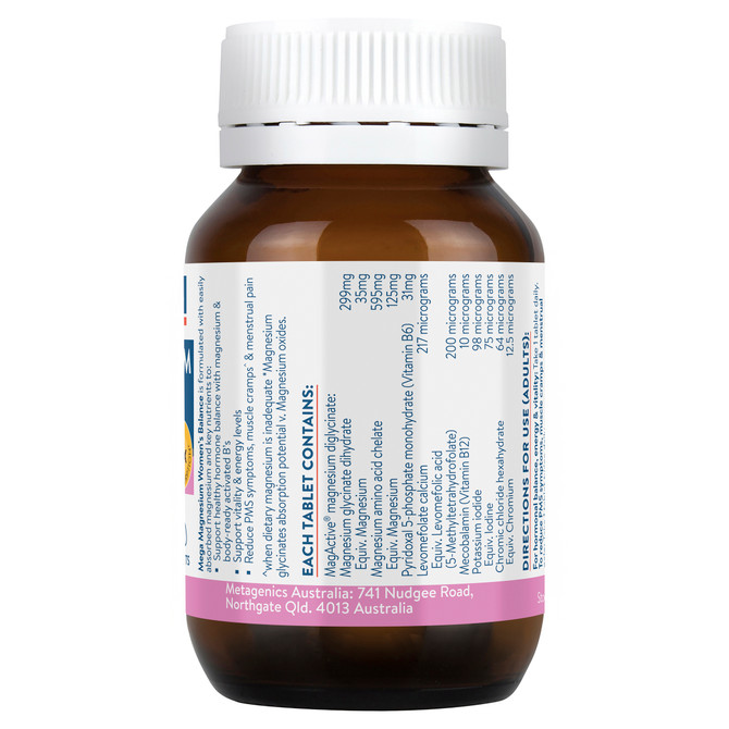 Ethical Nutrients Mega Magnesium Women's Balance 30 Tablets