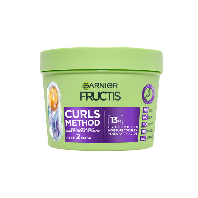 Garnier Fructis Curls Method Mask, Refill curls with hydration for up to 100H