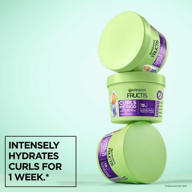 Garnier Fructis Curls Method Mask, Refill curls with hydration for up to 100H
