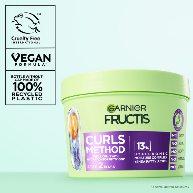 Garnier Fructis Curls Method Mask, Refill curls with hydration for up to 100H