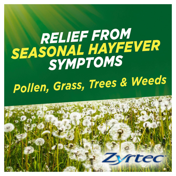 Zyrtec Rapid Acting Hayfever Allergy Relief Antihistamine Liquid Capsules 10 Pack