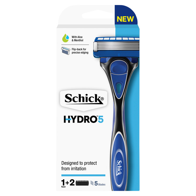 Schick Hydro 5 Razor Handle + 2 Refills