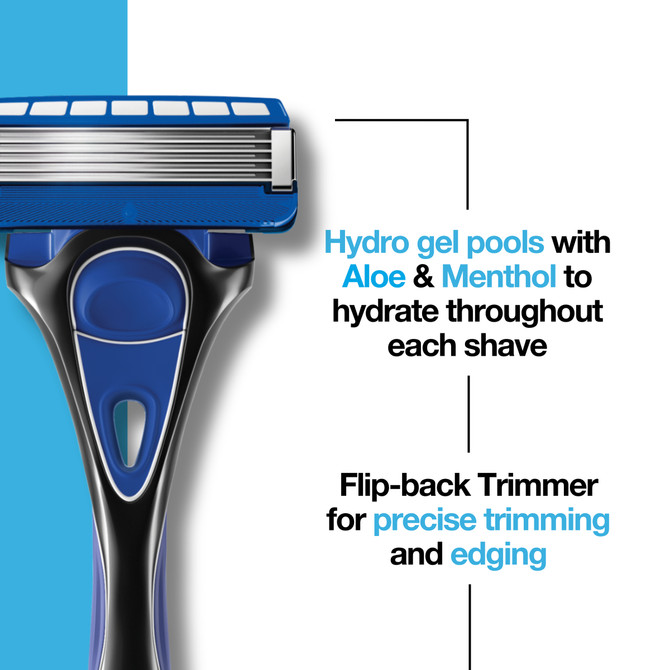 Schick Hydro 5 Razor Handle + 2 Refills