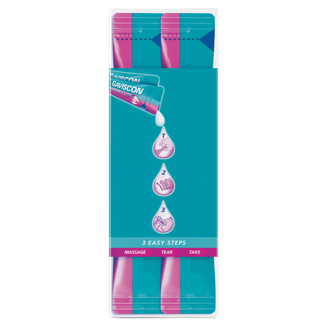 Gaviscon Dual Action Liquid Peppermint Sachet 10ml x 24